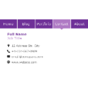 Website Style Business Card thumb