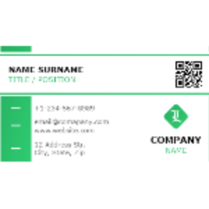 Modern Green Business Card thumb