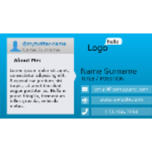 Social Profile Business Card thumb