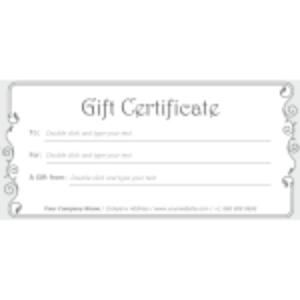 Simple Stylish Gift Certificate thumb