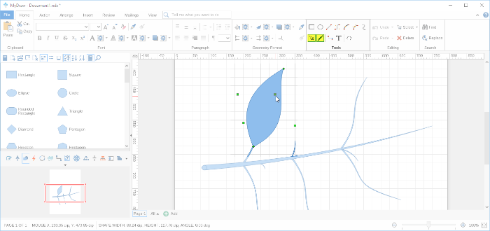Step 20 Drawing Custom Shape Using Tools