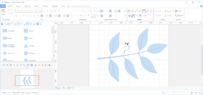 Step 23 Drawing Custom Shape Using Tools