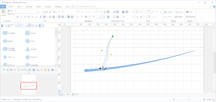 Step 11 Drawing Custom Shape Using Tools