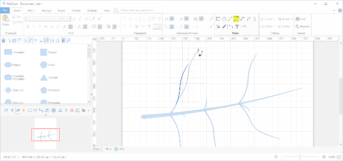 Step 18 Drawing Custom Shape Using Tools