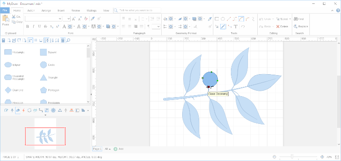 Step 24 Drawing Custom Shape Using Tools