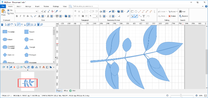 Step 26 Drawing Custom Shape Using Tools