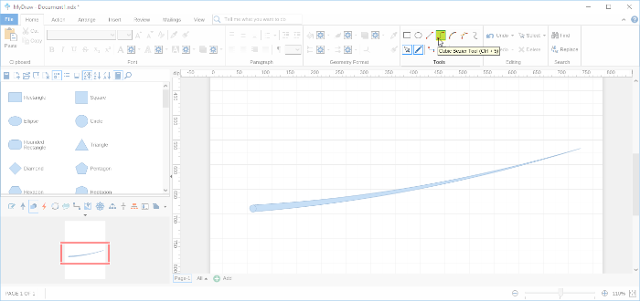 Step 9 Drawing Custom Shape Using Tools