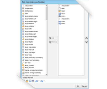 Quick Access Toolbar Small