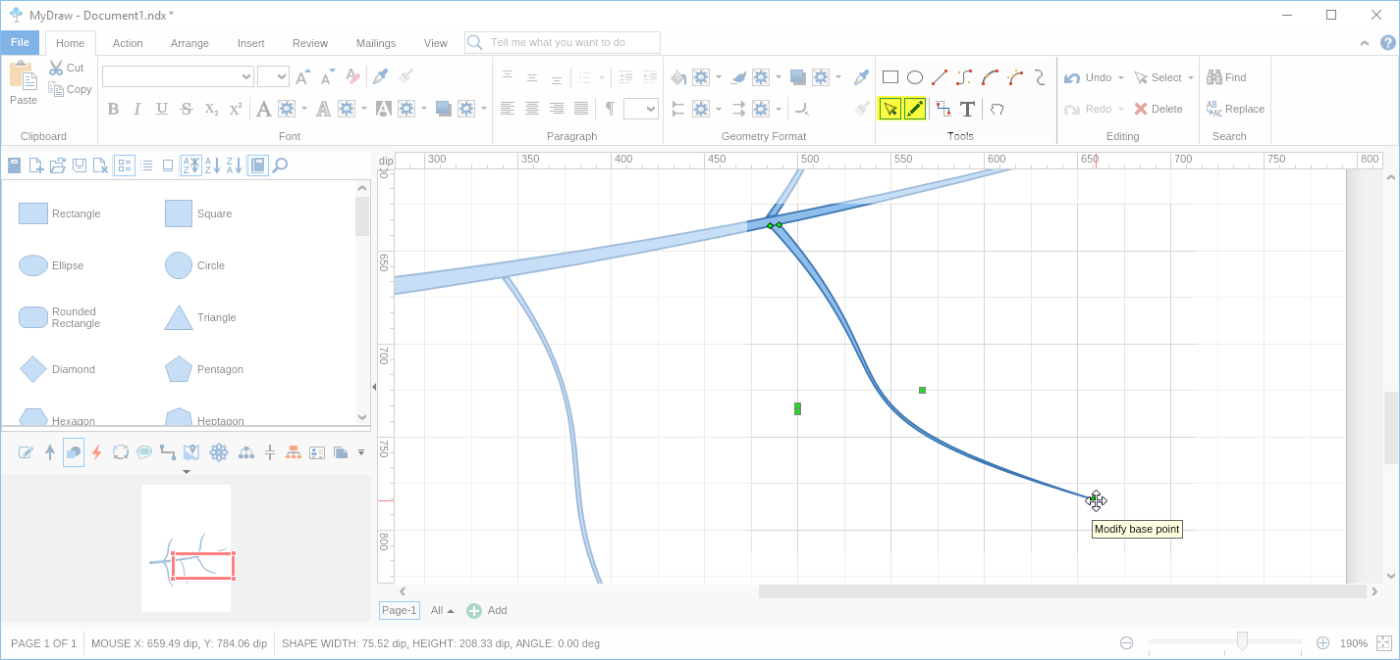 Step 16 Drawing Custom Shape Using Tools