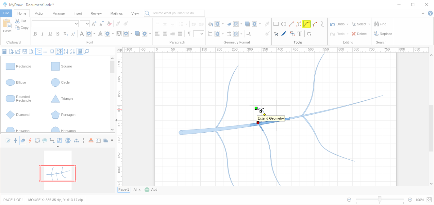 Step 17 Drawing Custom Shape Using Tools