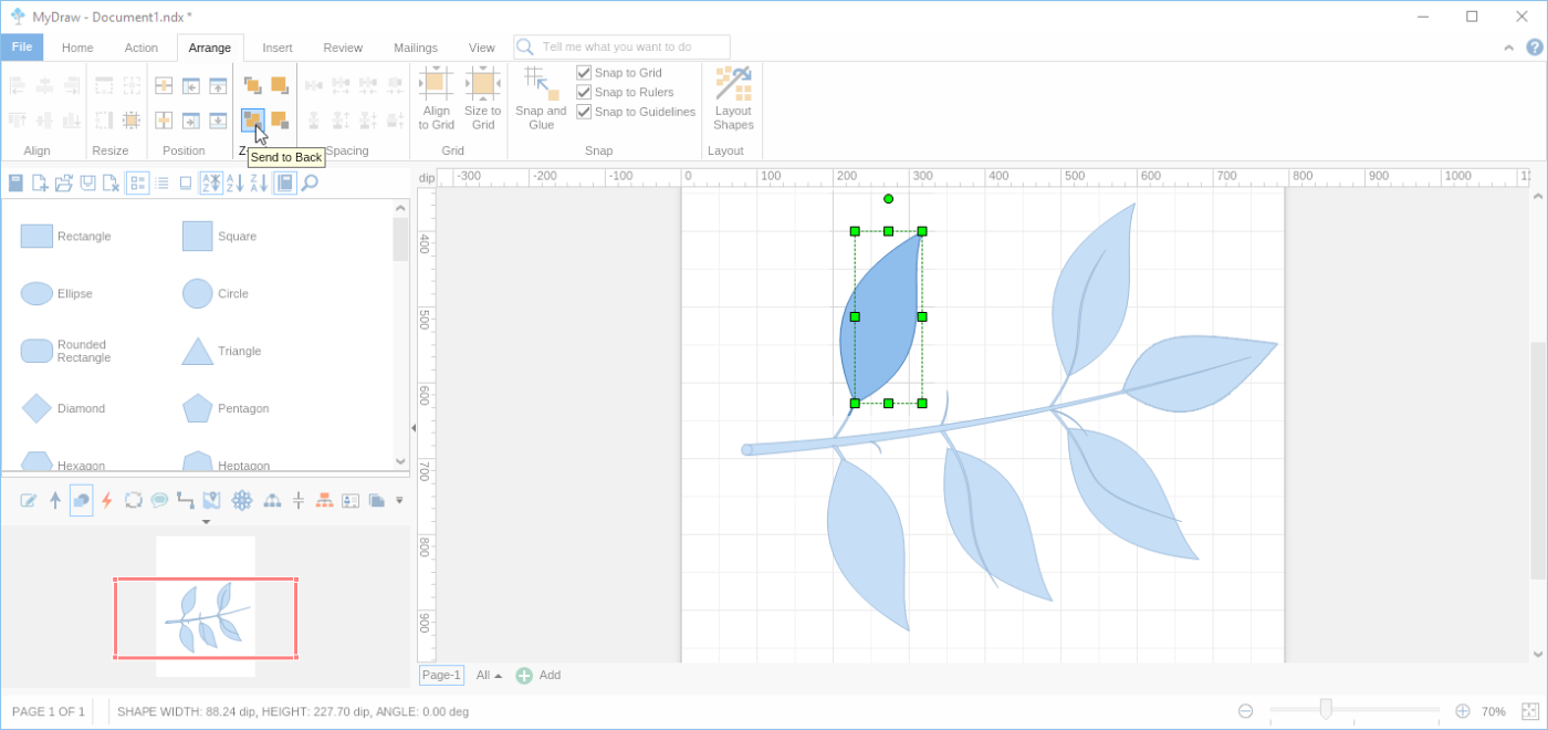 Step 22 Drawing Custom Shape Using Tools