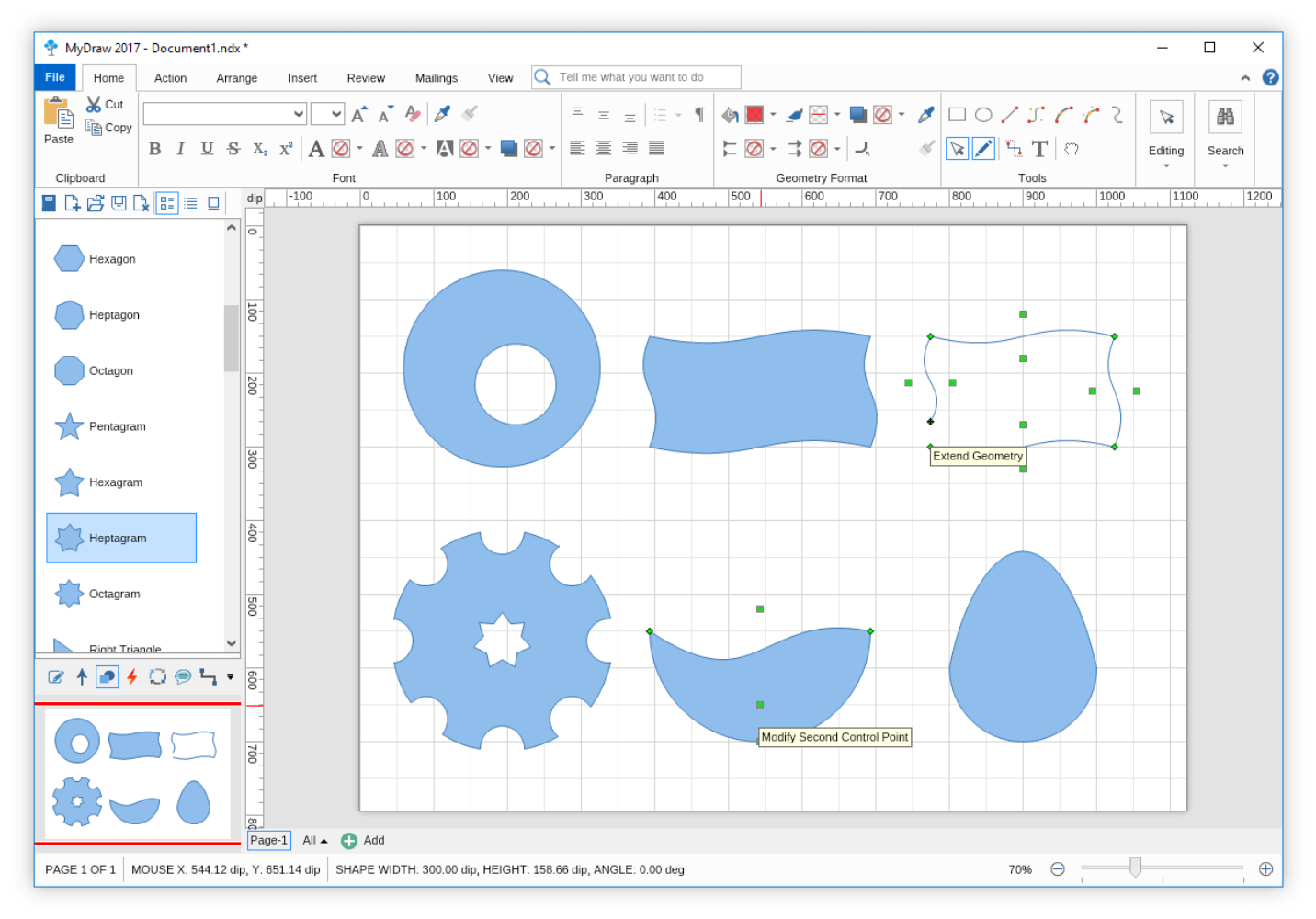 Powerful Shape Editing Features