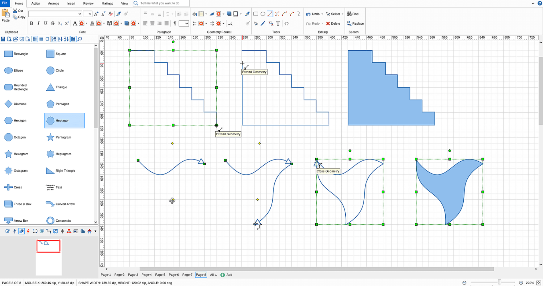 Drawing Your Own Diagram Shapes