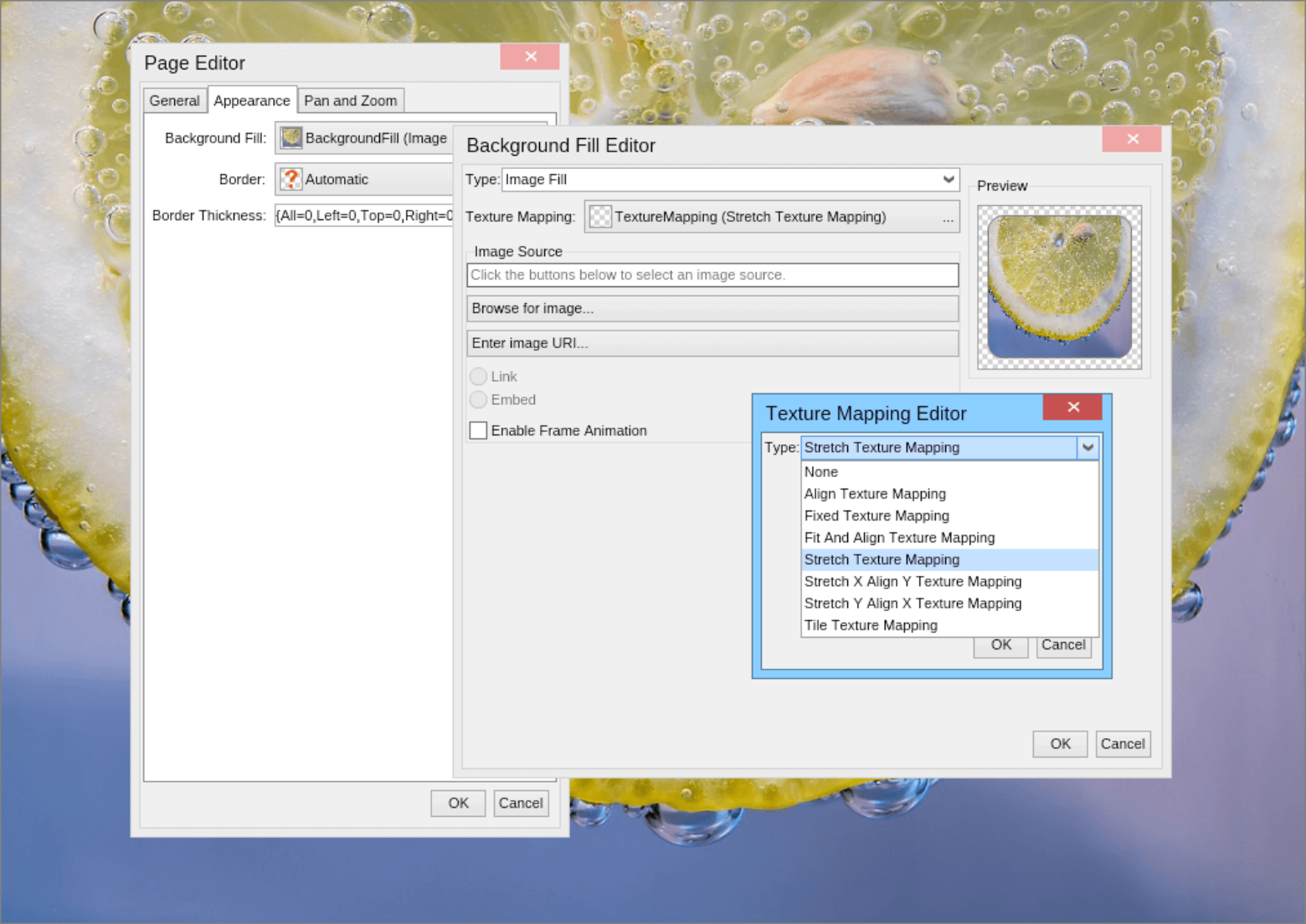 Add Background Image to Menu Design