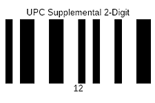 Supplementat 2 digit barcode