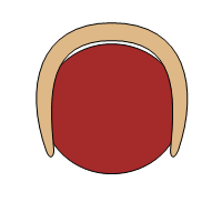 Rounded armcheir