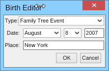 Date of Birth Editor