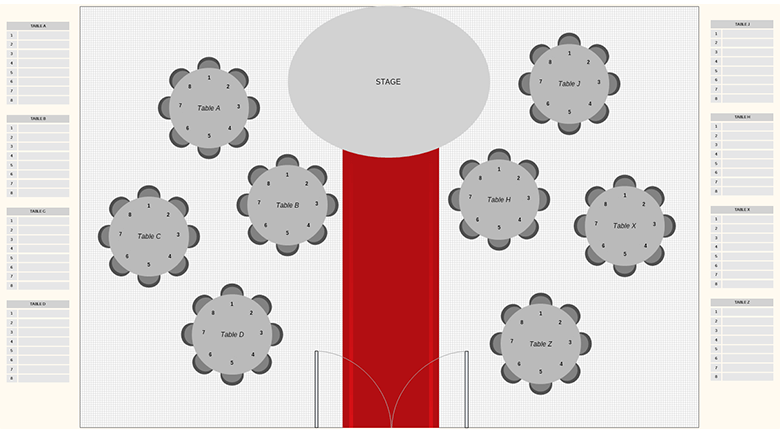 Official Event Seating Chart