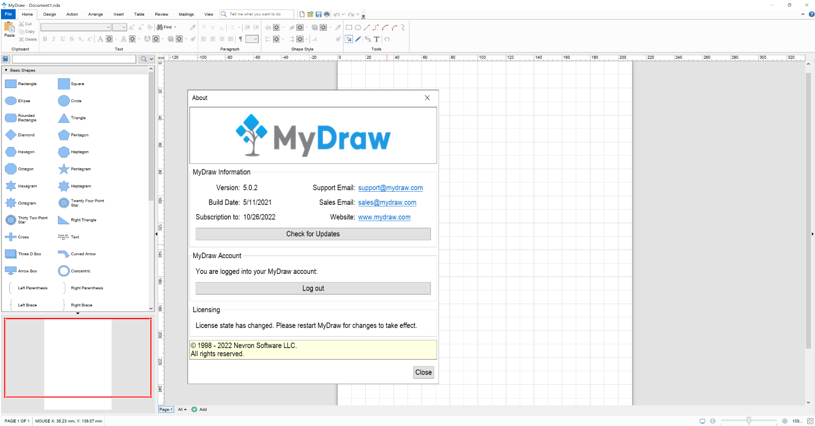 My Draw Activating License Step 5
