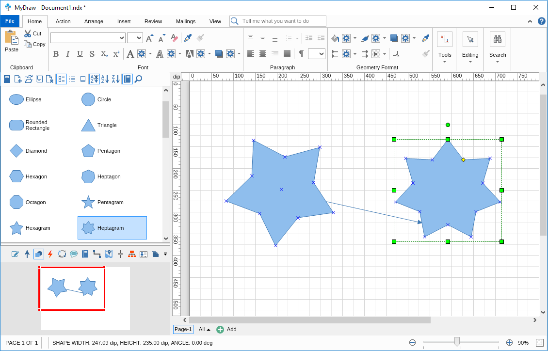Connecting Shapes Glue to Geometry Intersection
