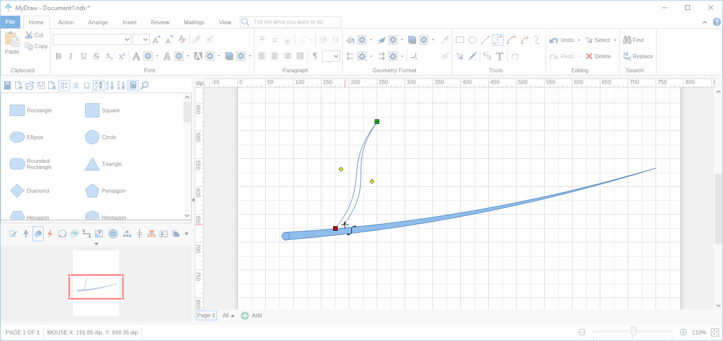 Step 11 Drawing Custom Shape Using Tools