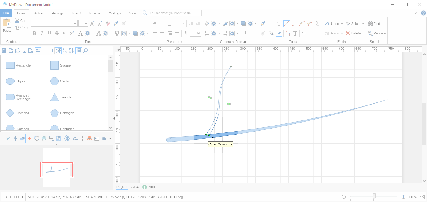 Step 12 Drawing Custom Shape Using Tools