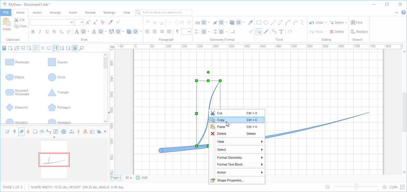 Step 14 Drawing Custom Shape Using Tools