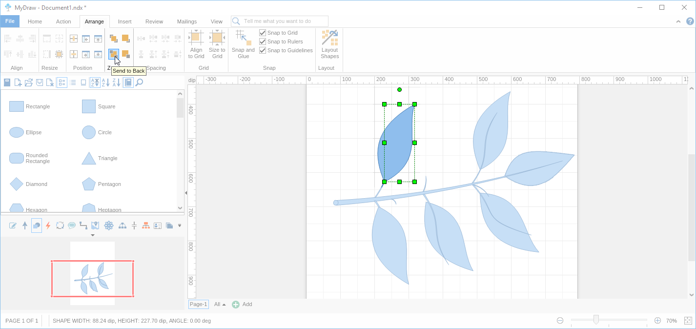 Step 22 Drawing Custom Shape Using Tools
