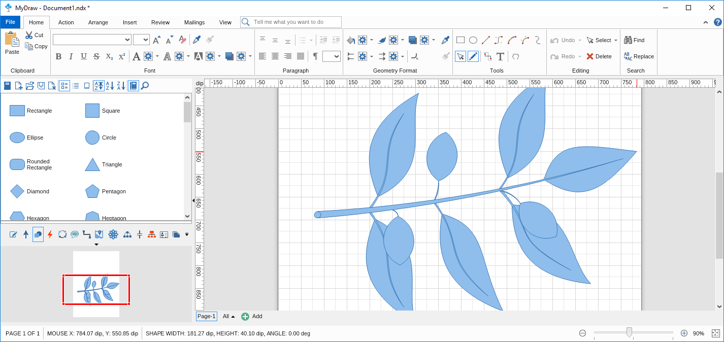 Step 26 Drawing Custom Shape Using Tools