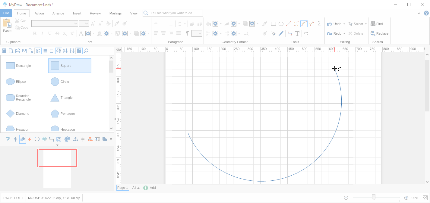 Step 3 Drawing Custom Shape Using Tools