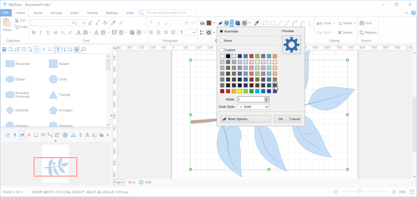 Step 30 Drawing Custom Shape Using Tools