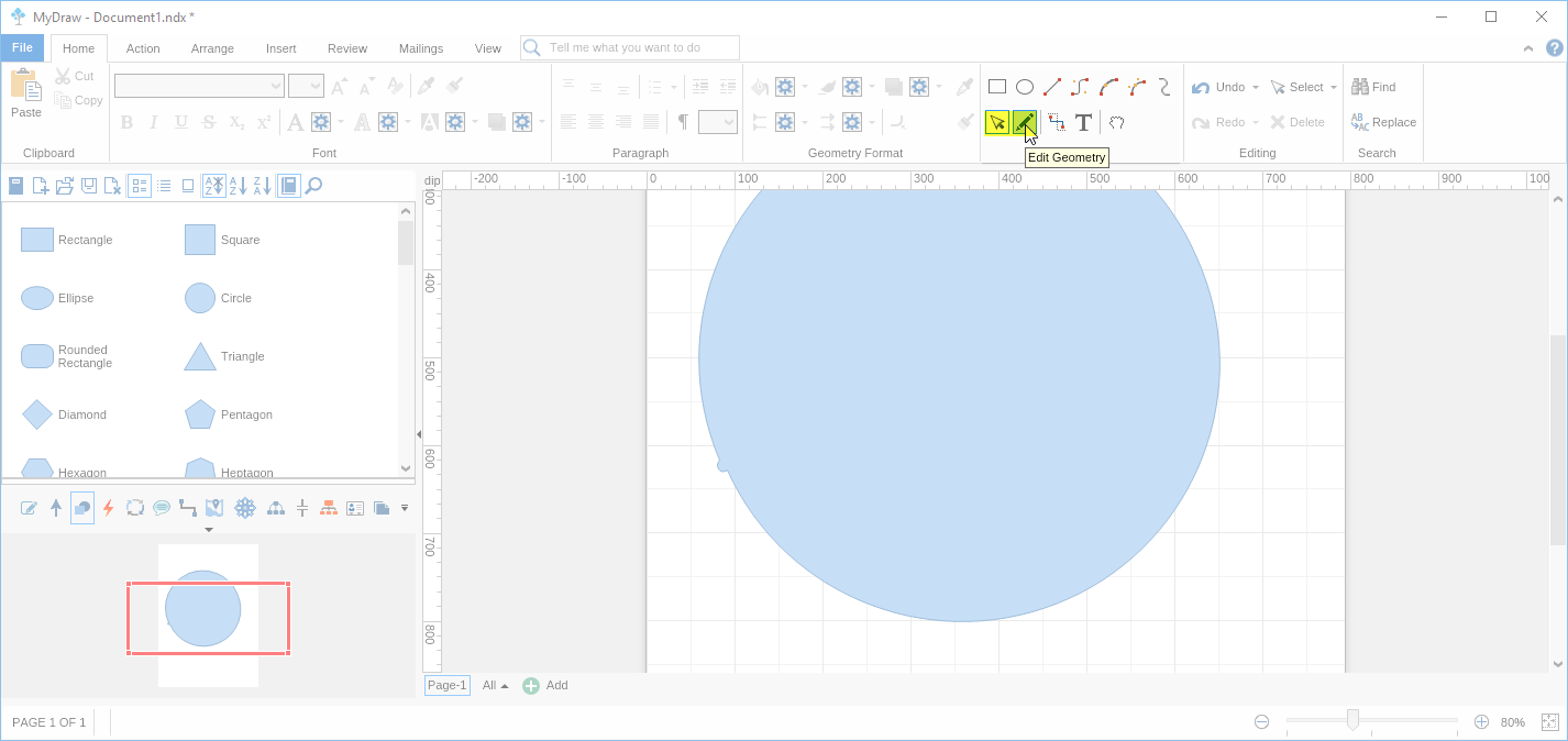 Step 7 Drawing Custom Shape Using Tools