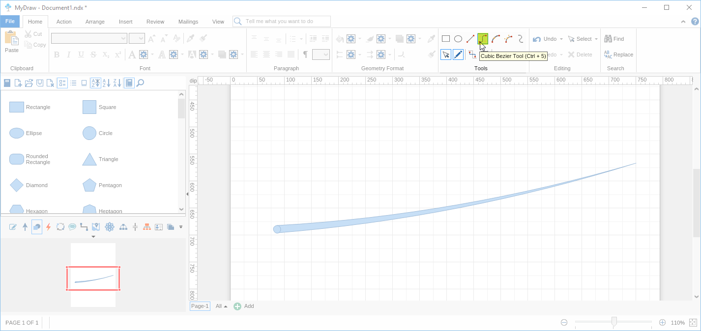 Step 9 Drawing Custom Shape Using Tools
