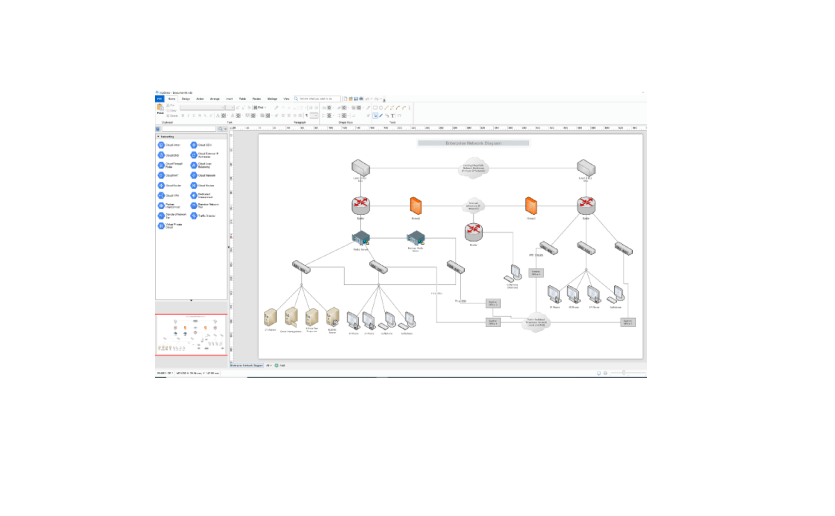Network diagram template