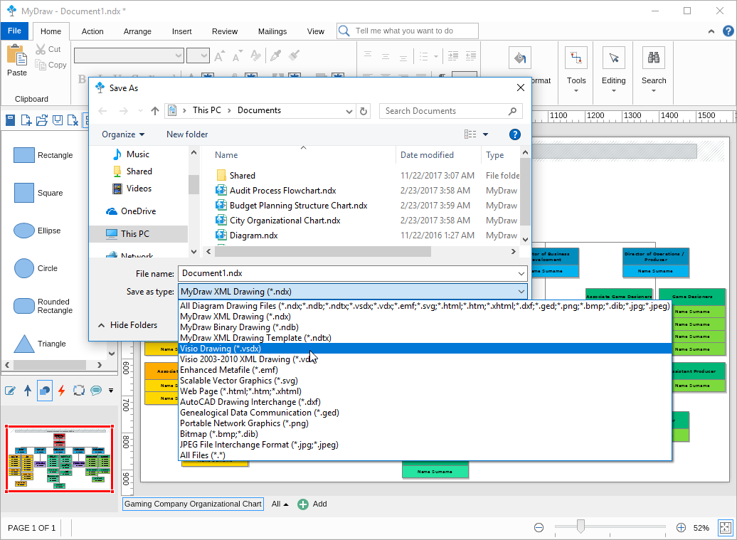My Draw New File Formats