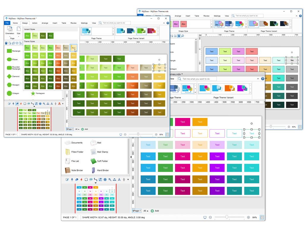 Colour Palette Drawing Themes