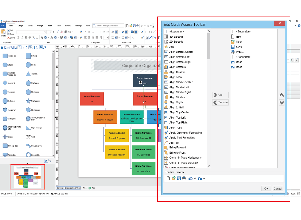 Quick Access Toolbar Screenshot