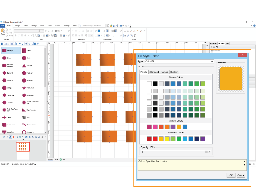 Theme Color Pickers Screen Shoot