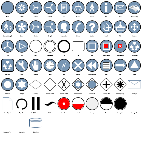 Business Process Shapes Preview Large