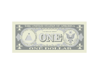 1 Dollar Bill Back