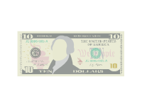 10 Dollars Bill Front