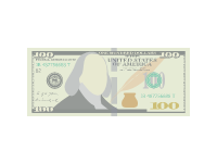 100 Dollars Bill Front