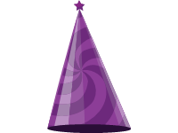 Birthday Hat Purple