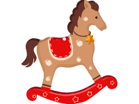 Christmas Swinging Horse