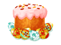 Easter Bread with Eggs