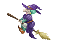 Witch on Broomstick