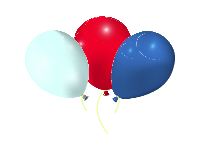 USA Colors Balloons