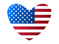 USA Heart Flag
