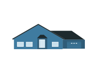 One Level House With Garage