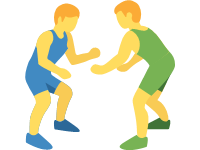 Men Wrestling